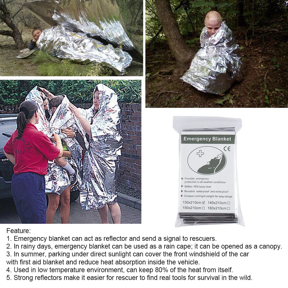 Emergency Foil Blankets (1 to 30 Pack)