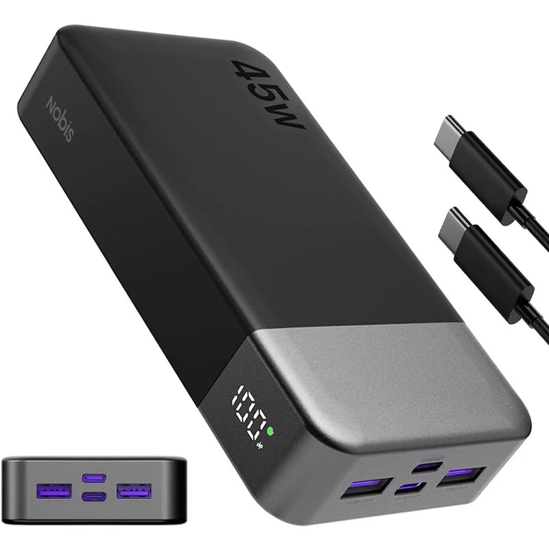 20,000mAh 45W Fast-Charge Power Bank
