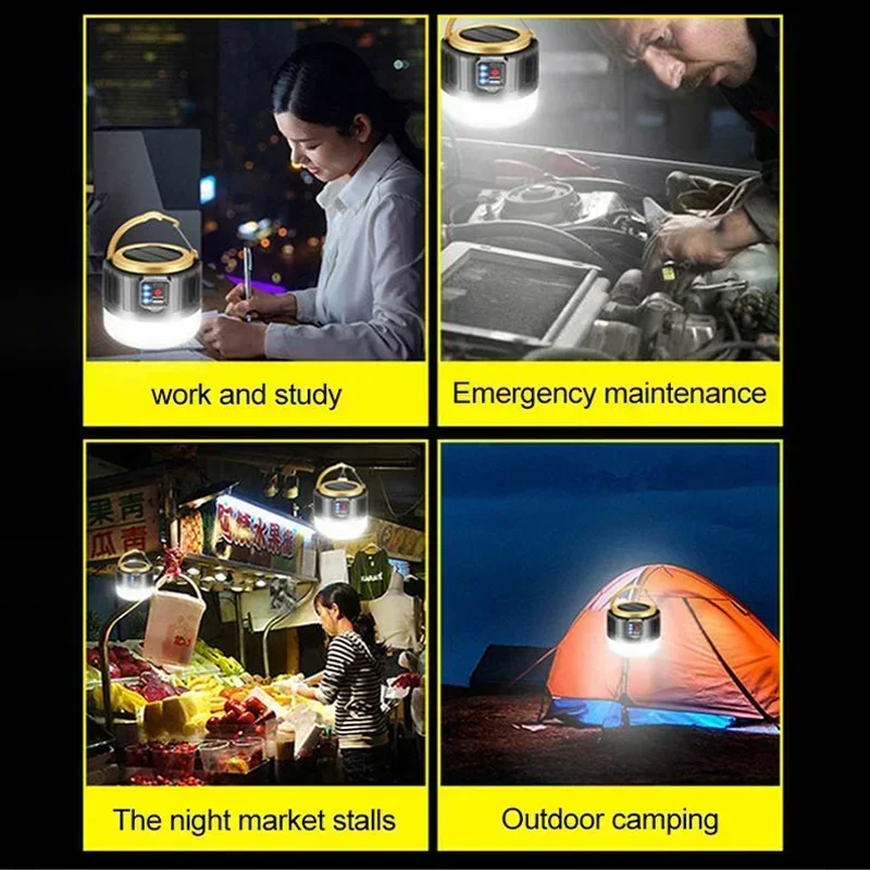 Rechargeable Power Bank Lantern with Remote – Solar/USB Blackout Light