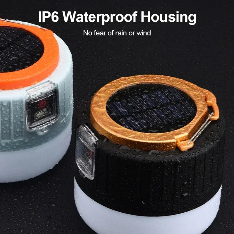 Rechargeable Power Bank Lantern with Remote – Solar/USB Blackout Light