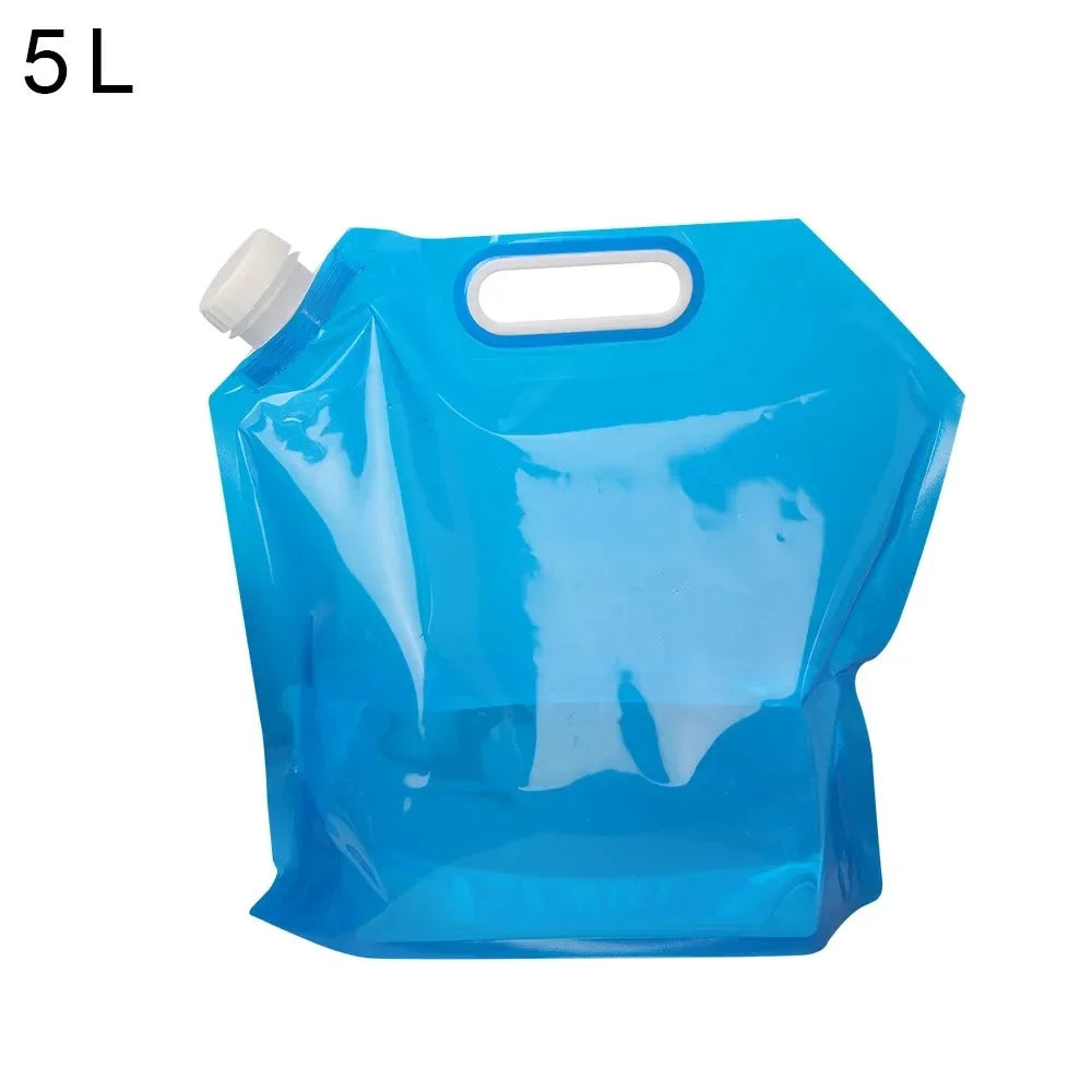 1-6PCs 5/10L camping water bag portable folding water bucket large water container outdoor travel collapsible pouch can