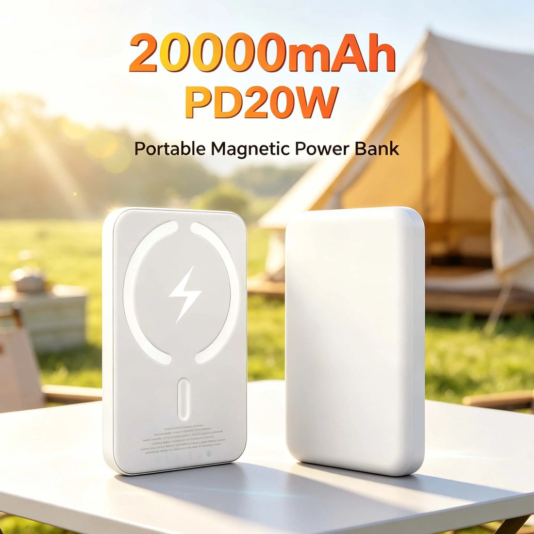 20000mAh Magnetic Power Bank – Fast Charging Blackout Backup