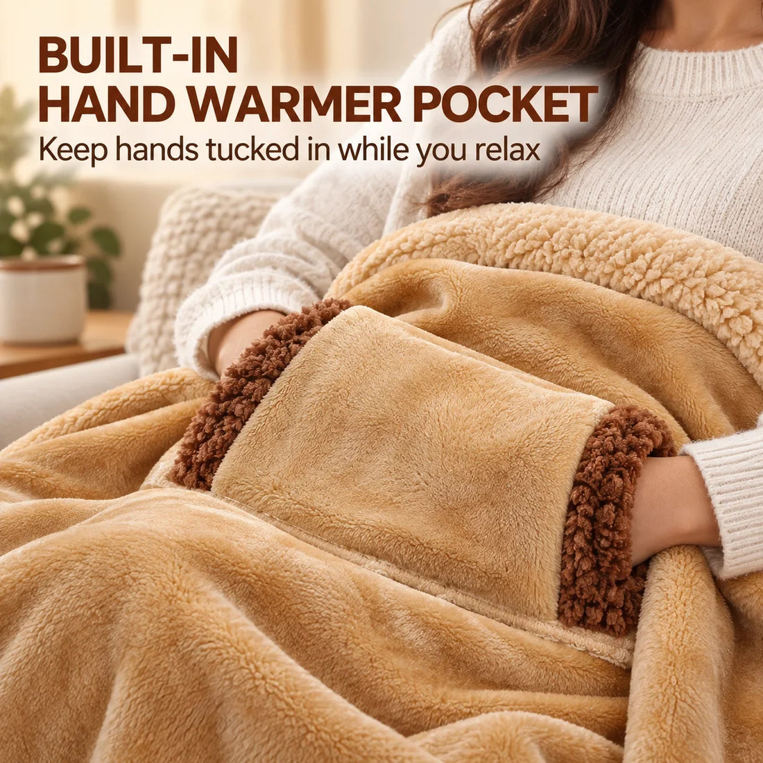 USB Heated Throw Blanket – Power Bank Powered (Blackout Warmth)