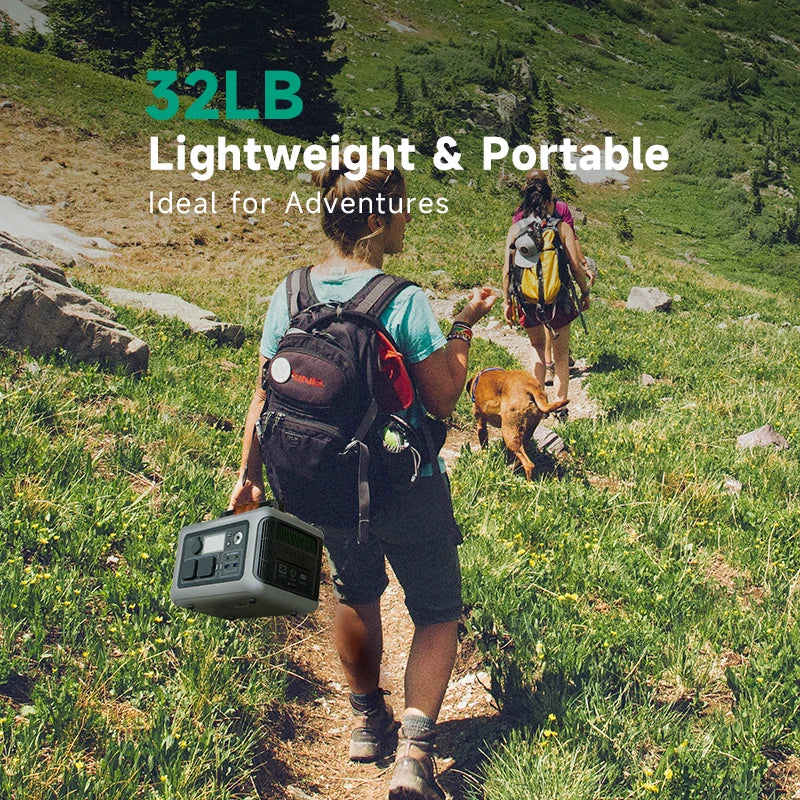 600W Portable Power Station, 299Wh LiFePO4 (UK Plug)
