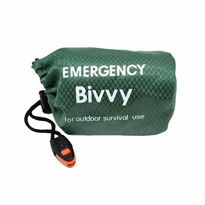Thermal Emergency Sleeping Bag Survival Blanket Lightweight Waterproof Windproof Portable Bivy Sack Durable PE Aluminum Film New