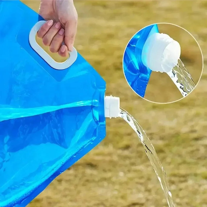 1-6PCs 5/10L camping water bag portable folding water bucket large water container outdoor travel collapsible pouch can