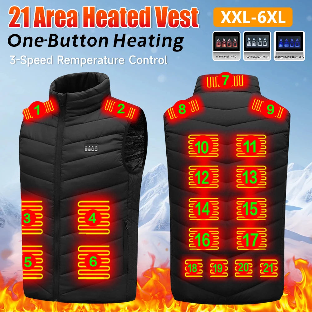 USB Heated Vest (21 Zones)