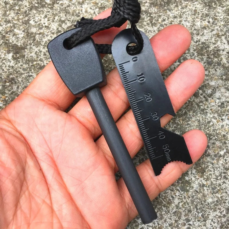 Ferro Rod Fire Starter Kit with Whistle