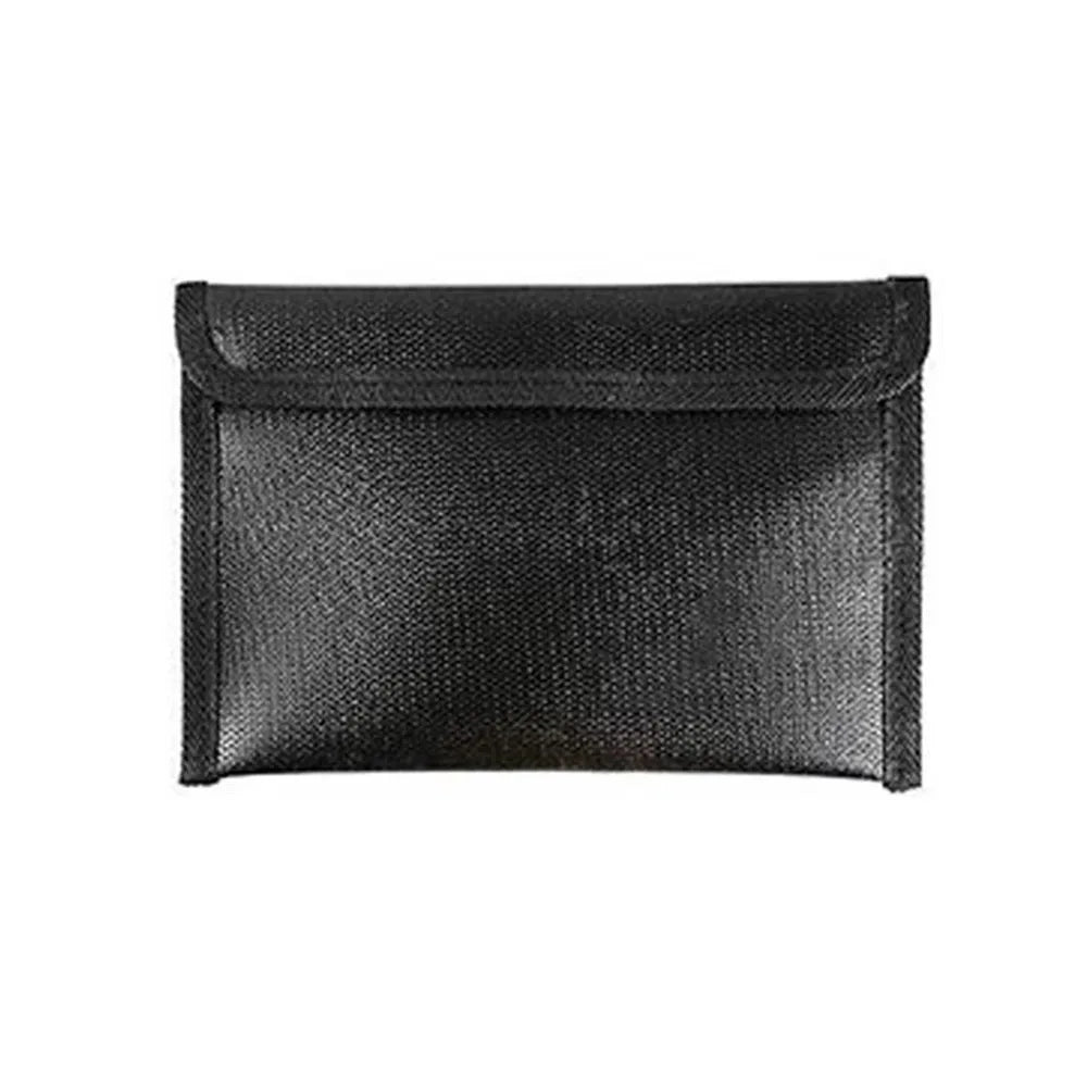 Waterproof Fireproof Document Bag S/M/L Zipper Closure Safety Cash Storage Pouch Heat-resistant Portable