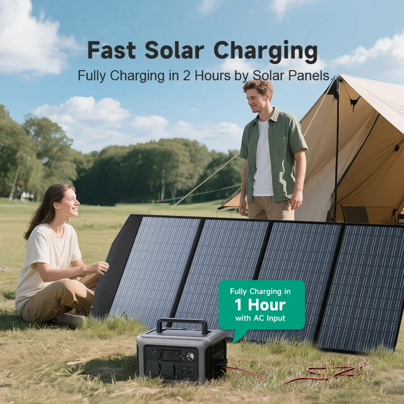 600W Portable Power Station, 299Wh LiFePO4 (UK Plug)