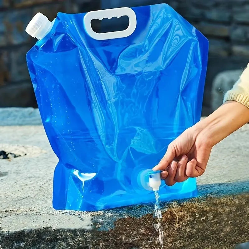 1-6PCs 5/10L camping water bag portable folding water bucket large water container outdoor travel collapsible pouch can