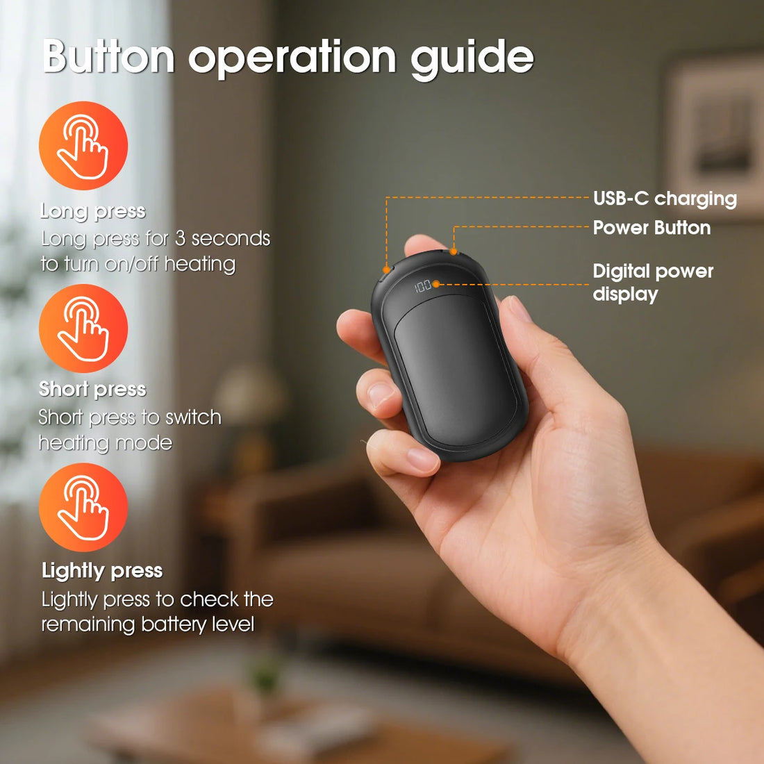 Rechargeable Hand Warmers (2 or 4 Pack)